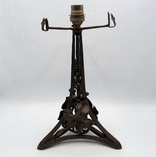 Grand pied lampe fer forgé - fer,