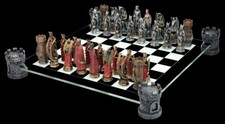 Jeu D'Échecs - Roi Arthur Et Dragon - Échec Échiquier Figurines D'Échecs Set