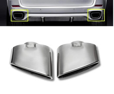 Embouts D'Échappement Chromés x2 63mm Acier inoxydable Pour BMW X5 E70 2007-2013