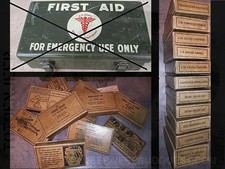 KIT BOITES FIRST AID SET WW2