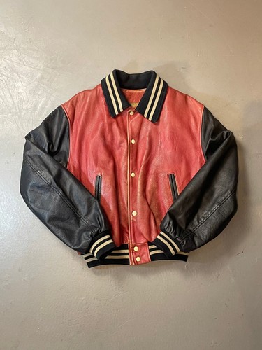 Blouson cuir rouge redskins - blouson,