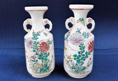 Paire vases anciens en - vases,