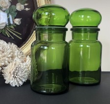 2 anciens bocaux en verre