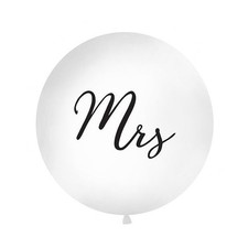 1 Ballon géant blanc "Mrs" -