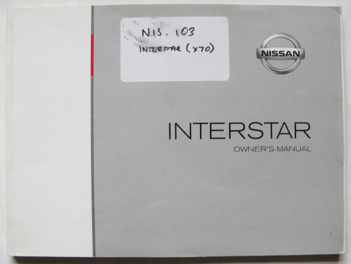 Nissan interstar van owners - nissan,