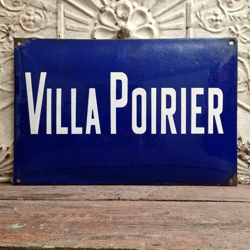 Grande plaque émaillée