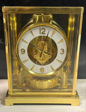 Jaeger-LeCoultre Atmos Clock Cal.526-5 Gold Table Clock Working Vintage