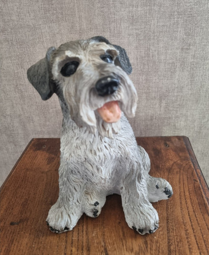 Statue chien type - chien, schnauzer