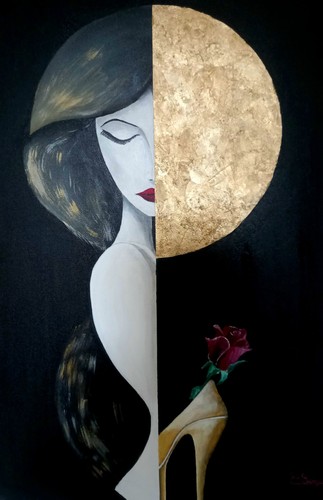 Lune miel acrylique et - acrylique,