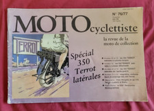 revue MOTOcyclettiste  N°76-77 /   N° Spécial  350 cc TERROT latérale 1920-1950