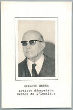 Raymond Subes artist decorator ironwork Art Deco postcard document Paris Art 75