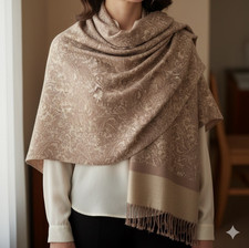 Echarpe pashmina Soie et Laine