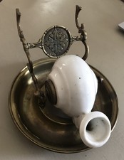 Ancien Encrier A Bascule