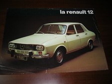 RENAULT BROCHURE "RENAULT 12" USED IN ITALIAN