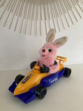 824✚️ Plush advertising Le Rabbit Rose Duracell car formula F 1 long 40 cm