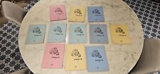 11 old school notebooks N 552 sketches for schoolchildren 1950 drawing