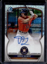 2023 Bowman Chrome Mega Box Drew Gilbert Prospect Mojo Refractor Auto #BMA-DGT