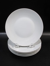 Midcentury Rosenthal China Classic White 5 Salad Plates Raymond Loewy Form 2000