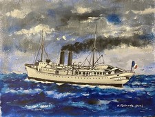 Paquebot Indus 1896 acrylique