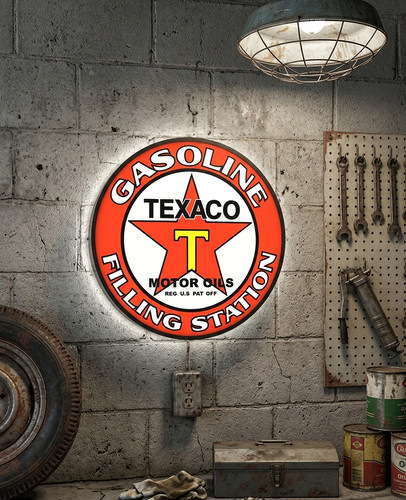 Enseigne texaco gasoline - gasoline,