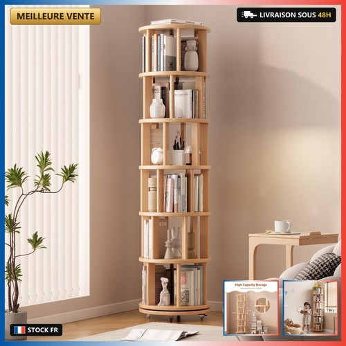 Bibliothèque rotative naturel - rotative,
