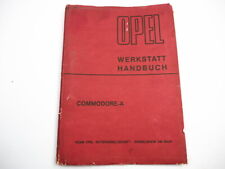 Vauxhall Commodore A Coupe Saloon with 2.5L and 2.2L Engine Workshop Manual 1967