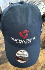 YOCHA DEHE GOLF CLUB hat lightweight blue adjustable cap Cache Creek Casino