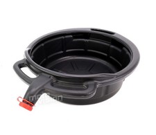 Bac à vidange 7L rond ouvert avec déversoir