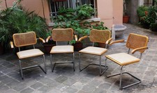Fauteuils Cesca B64 x4 Marcel Breuer made in Italy original bon état