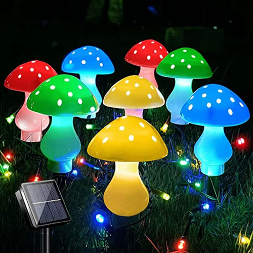 12leds solar panel mushroom - 12leds,