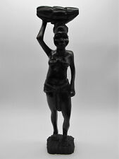 AFRICAN ART: SCULPTURE / STATUE CARRYING WOODEN LINEN EBENE MALI SENEGAL?