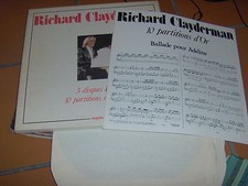 RICHARD CLAYDERMAN 3 LP BOXSET GOLD 10 MUSIC SCORES(SPARTITI)