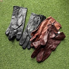 Gants En Cuir Pour Officiers Masculins Légers British Army Surplus Marron Noir