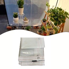 Bâche transparente pour jardin coupe-vent et imperméable résistante avec œil