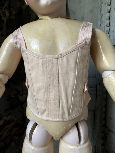 Corset ancien rose - corset,