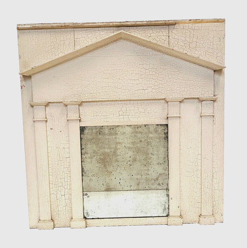 Miroir empire bois patine - en,