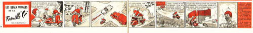 Vespa 400 en bandes - ,