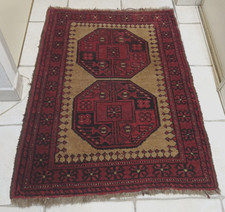 Antique Orient Persian Hand Knotted Wool Turkey Afghan Rug Late 19th Century