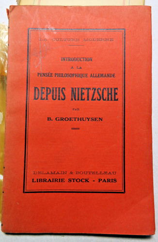 NIETZSCHE/DEPUIS../B.GROETHUYS
