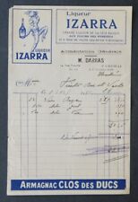 1931 IZARRA DARRAS CAMBRAI LIQUEUR INVOICE illustrated 73