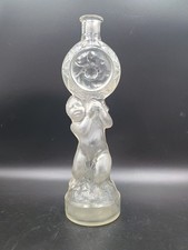 Legras: Bottle About "Cherub Love Mirror Holder" 1920 Frosted Glass