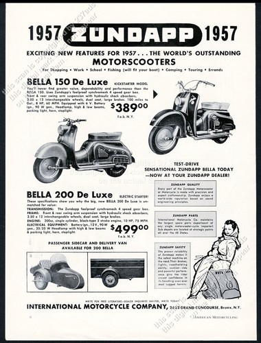 1957 zundapp bella scooter 150 - zundapp,