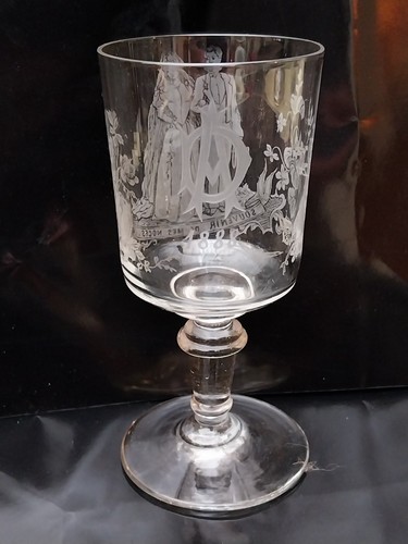 Ancien verre mariage 1888 - de,