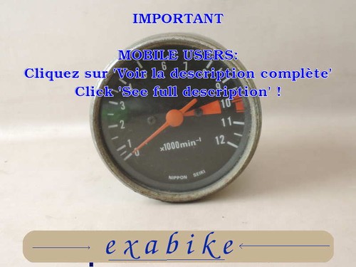 Compte tours pour honda 500 - honda, cx
