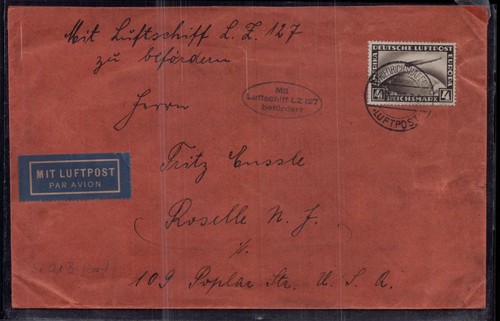 Reich zeppelin lettre - reich,