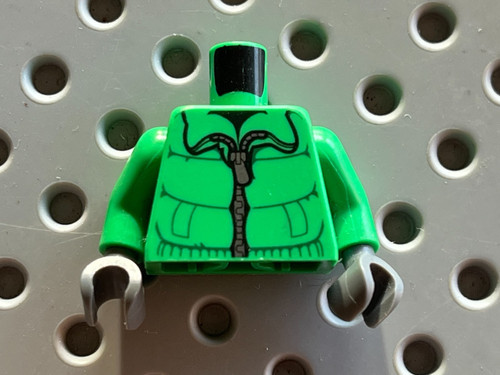Lego bright green torso winter - green,