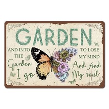 Métal Tin Sign Papillon