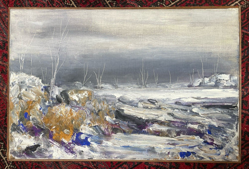 Anonyme huile sur toile - huile,