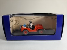 Voiture TINTIN n° 7 - La Jeep Willys MB rouge de "Tintin au Pays de l'Or Noir"