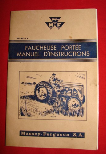 Ancien manuel instruction - manuel, d'instruction